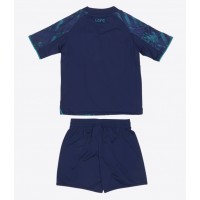 Camiseta Leicester City Segunda Equipación Replica 2025-26 para niños mangas cortas (+ Pantalones cortos)